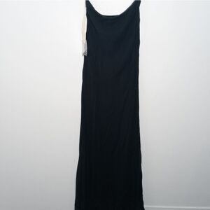 Cassandra Stone black silk dress/ strapless dress size 4